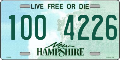 NH license plate 1004226