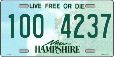 NH license plate 1004237