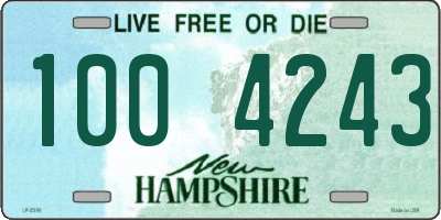 NH license plate 1004243