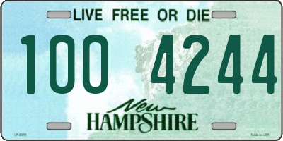 NH license plate 1004244