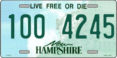 NH license plate 1004245