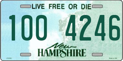 NH license plate 1004246