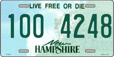 NH license plate 1004248