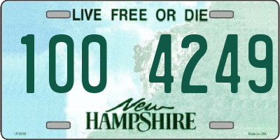 NH license plate 1004249