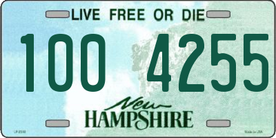 NH license plate 1004255