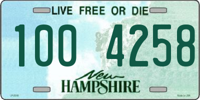 NH license plate 1004258