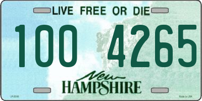 NH license plate 1004265