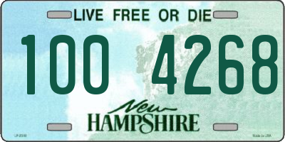 NH license plate 1004268