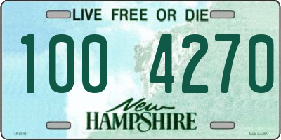 NH license plate 1004270