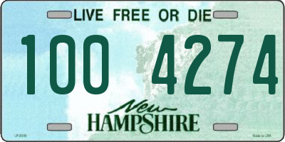 NH license plate 1004274
