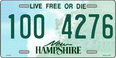 NH license plate 1004276