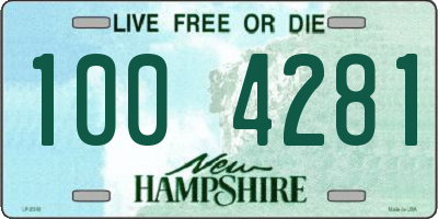 NH license plate 1004281