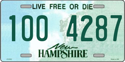 NH license plate 1004287