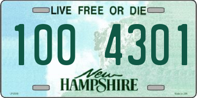 NH license plate 1004301