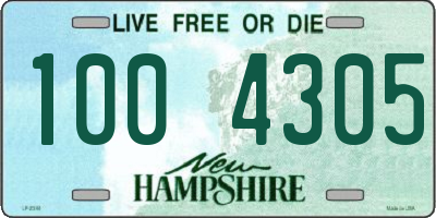 NH license plate 1004305