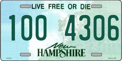 NH license plate 1004306