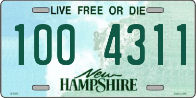 NH license plate 1004311