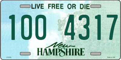 NH license plate 1004317