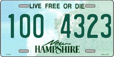 NH license plate 1004323