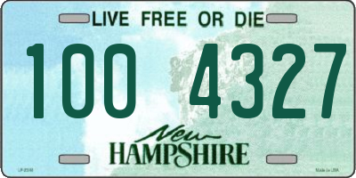 NH license plate 1004327