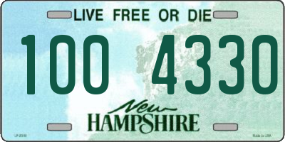 NH license plate 1004330