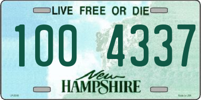 NH license plate 1004337