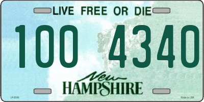 NH license plate 1004340