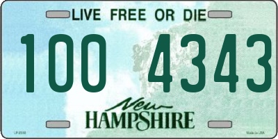 NH license plate 1004343