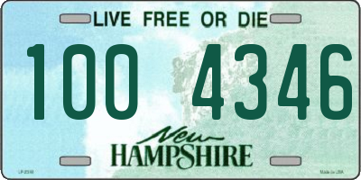 NH license plate 1004346