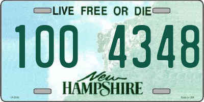 NH license plate 1004348