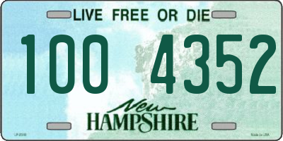 NH license plate 1004352