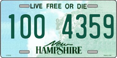 NH license plate 1004359