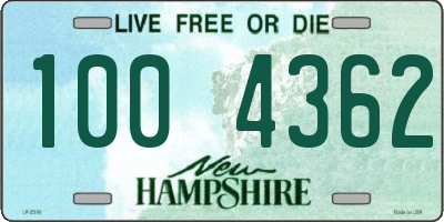 NH license plate 1004362