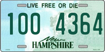 NH license plate 1004364