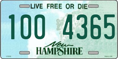 NH license plate 1004365