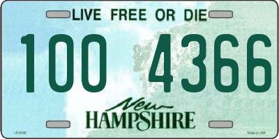 NH license plate 1004366