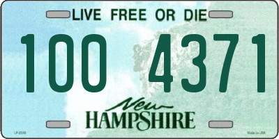 NH license plate 1004371