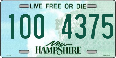 NH license plate 1004375