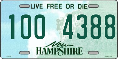 NH license plate 1004388