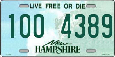 NH license plate 1004389