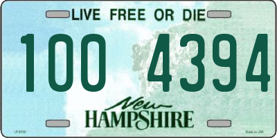 NH license plate 1004394