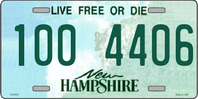 NH license plate 1004406