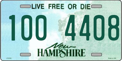 NH license plate 1004408