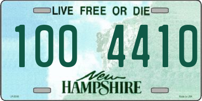 NH license plate 1004410