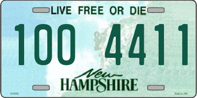 NH license plate 1004411