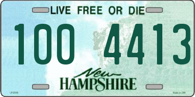 NH license plate 1004413