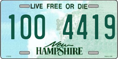 NH license plate 1004419