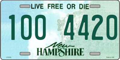 NH license plate 1004420