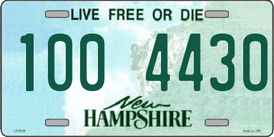 NH license plate 1004430