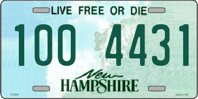 NH license plate 1004431